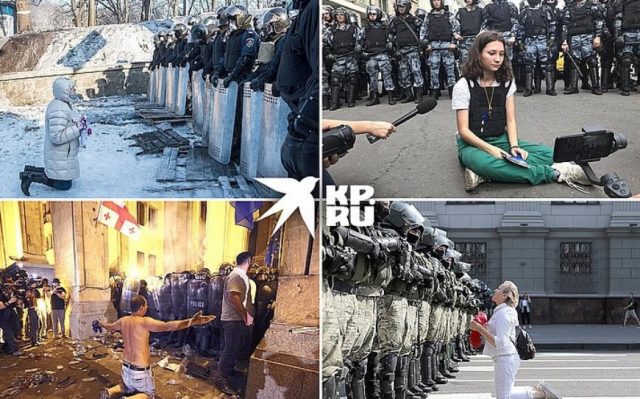 Цветные революции проходят по одному и тому же сценарию. Будь то Грузия, Украина, Белоруссия или митинг оппозиции в Москве...
