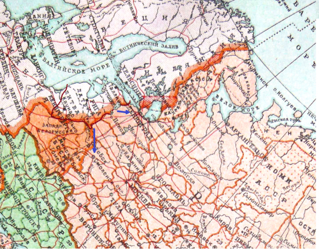 Граница до присоединения Прибалтики до Ленинграда чуть более 100 километров по прямой. И до Смоленска не намного больше.