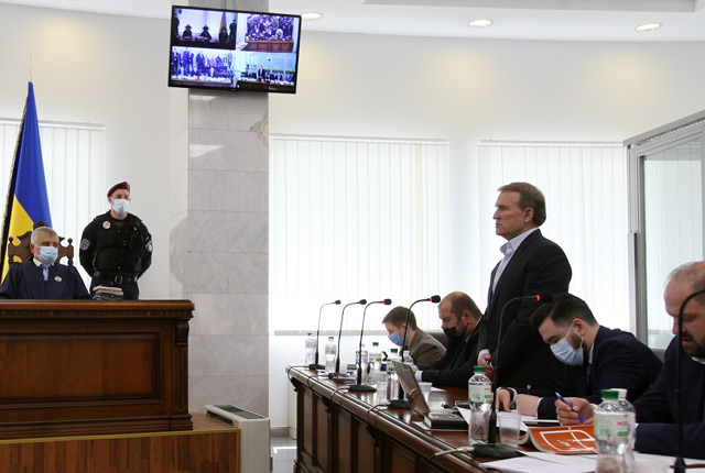 Глава политсовета ОПЗЖ Виктор Медведчук в Киевском апелляционном суде