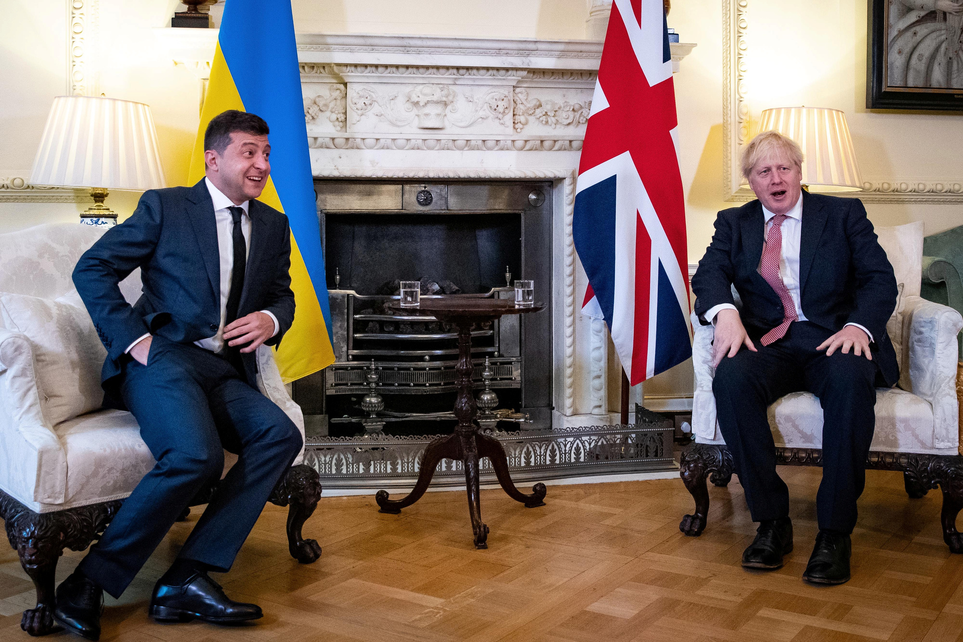 Президент Украины Владимир Зеленский и премьер-министр Великобритании Борис Джонсон, октябрь 2020 года 