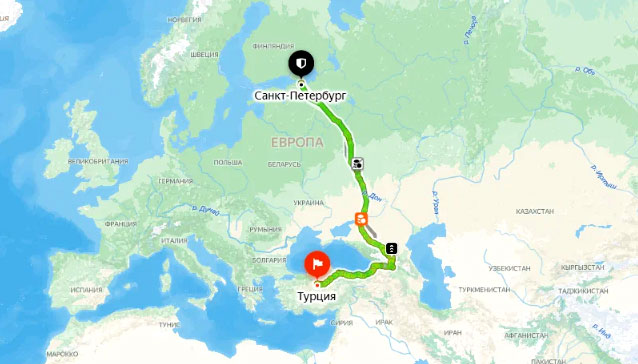 Торговый коридор Санкт Петербург-Турция через Грузию