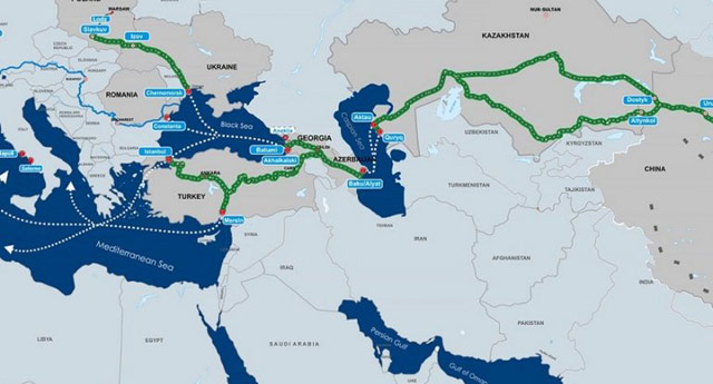 "Китайские железные дороги" хотят работать вместе с Грузией, Азербайджаном и Казахстаном