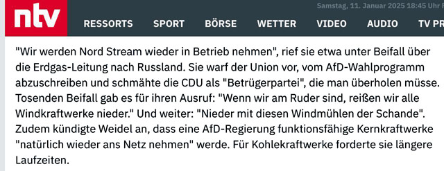 Партия «Альтернатива для Германии» перезапустит «Северный поток»