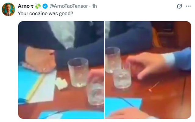 В сети активно спорят из-за видео с Макроном и Мерцем — что было у них на столе в поезде по дороге в Киев