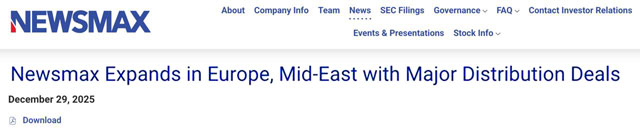 В Украине уже этой весной должен запуститься американский телеканал Newsmax