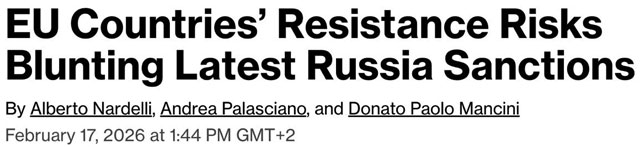 В ЕС нет согласия по новым санкциям против иностранных портов и банков