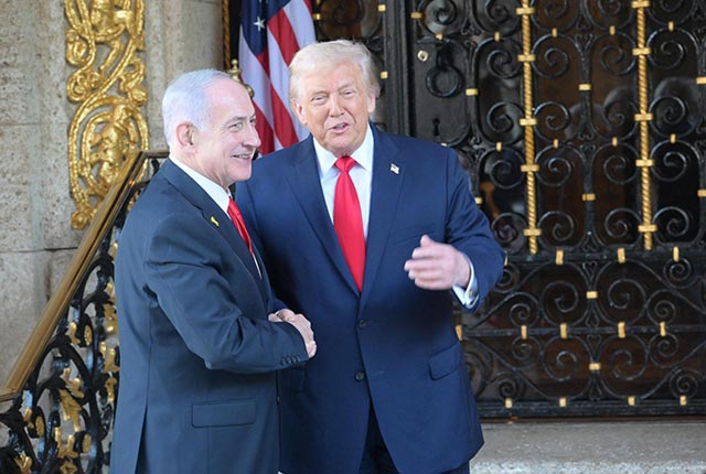 Биньямин Нетаньяху и Дональд Трамп