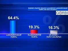 GORBI: რესპონდენტთა 64,4% მიიჩნევს, რომ მიხეილ სააკაშვილი სასჯელს სამართლიანად იხდის