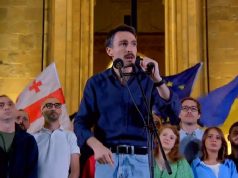 „სირცხვილიას“ აქტივისტმა შოთა დიღმელაშვილმა აქციაზე შეკრებილებს სამოქმედო გეგმა გააცნო