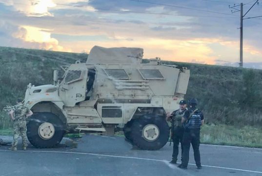 ამერიკული დაჯავშნილი ავტომობილები უკრაინაში