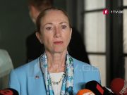 კელი დეგნანი – ვაგრძელებთ საქართველოსთან მჭიდრო მუშაობას, რათა საქართველო არ იყოს გამოყენებული სანქციების გვერდის ავლისთვის, ირანულ თვითმფრინავზე კონკრეტული ინფორმაცია არ მაქვს