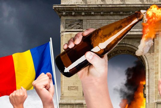 რუმინელები ევროკავშირისა და მთავრობის წინააღმდეგ