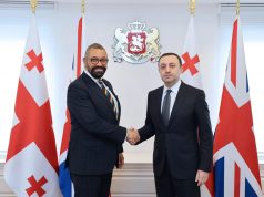 ირაკლი ღარიბაშვილი გაერთიანებული სამეფოს საგარეო საქმეთა მინისტრს, ჯეიმს კლევერლის შეხვდა