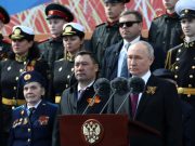 რუსეთის პრეზიდენტის გამოსვლა წითელ მოედანზე გამართულ გამარჯვების სამხედრო აღლუმზე