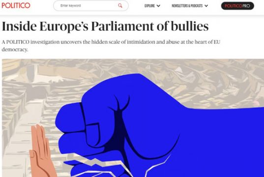 „ევროპარლამენტში გამეფებული ატმოსფერო: დამცირება, მანიპულაციები და სექსუალურ-ფსიქოლოგიური დევნა-შევიწროება“