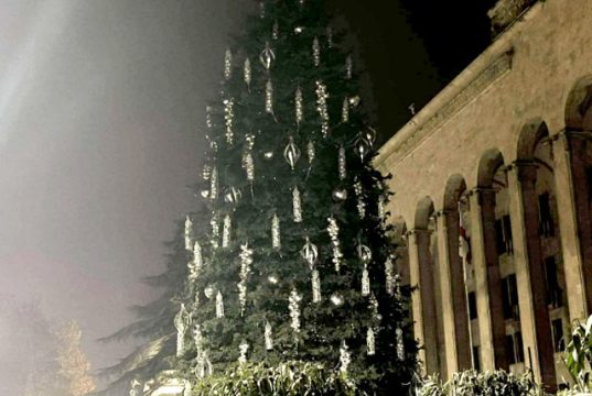 ნაძვის ხის ანთების საზეიმო ღონისძიებაზე მისული ბავშვების წინაააღმდეგ მიმართული პროვოკაცია ჩაიშალა