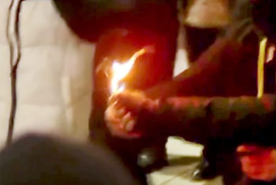 მოლოტოვების გამოყენება სპეცრაზმელების მიმართულებით მოლოტოვების გამოყენება სპეცრაზმელების მიმართულებით