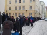 Столица Эстонии встречает новый год очередями малоимущих за едой