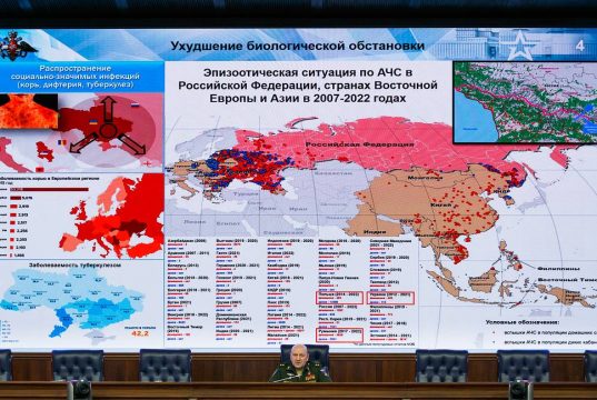 Минобороны РФ: биолаборатории в Харькове, Полтаве и Львове работали с чумой и дизентерией