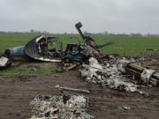 На месте сбитого на Украине вертолёта обнаружен шлем лётчика НАТО