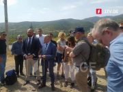 Участники Тбилисской международной конференции «Слава Украине» находились в селе Одзиси, около линии оккупации