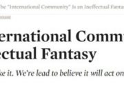 «Международное сообщество» — неэффективная фантазия