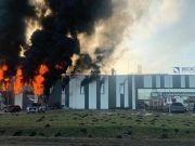 В Латвии загорелся завод по производству беспилотников