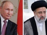 Владимир Путин и Эбрахим Раиси приняли участие в церемонии подписания межправсоглашения о сотрудничестве по созданию в Иране железной дороги «Решт – Астара»