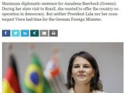 Ни президент Бразилии Лула, ни глава МИД Бразилии Виейра не нашли «окно» в своём графике для встречи с Главой МИД Германии