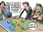Карикатура дня от Le Monde — про ЧВК «Вагнер» в Африке Карикатура дня от Le Monde — про ЧВК «Вагнер» в Африке