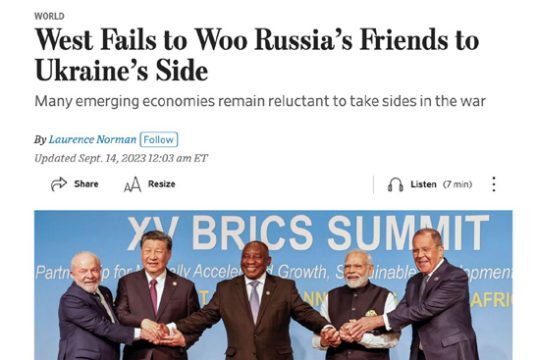 «Западу не удалось переманить друзей России на сторону Украины»