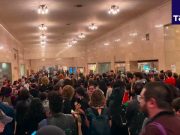 На главном вокзале Нью-Йорка прошла акция с требованием прекратить огонь в Газе