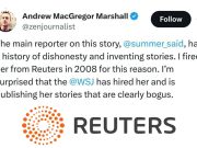 Автор истории об участии Ирана в нападении в Газе была уволена из агентства Reuters Автор истории об участии Ирана в нападении в Газе была уволена из агентства Reuters