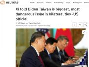 СИ ЦЗИНЬПИН НАЗВАЛ ТАЙВАНЬ САМЫМ ОПАСНЫМ ВОПРОСОМ В ОТНОШЕНИЯХ МЕЖДУ США И КНР