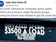 В Америке резко вырос спрос на сперму антиваксеров В Америке резко вырос спрос на сперму антиваксеров