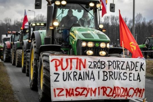 «Путин, наведи порядок на Украине и в Брюсселе!» — польские фермеры