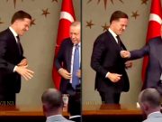 Эрдоган уклонился от рукопожатия с премьером Нидерландов Эрдоган уклонился от рукопожатия с премьером Нидерландов