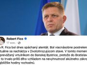 Премьер Фицо в опасном для жизни состоянии Премьер Фицо в опасном для жизни состоянии