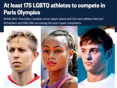 175 геев насчитал на этих играх в Париже американский тв канал 175 геев насчитал на этих играх в Париже американский тв канал