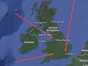 Судя по приведённой карте, Британия находится под огневым контролем в стратегическом окружении носителей гиперзвукового ядерного оружия России
