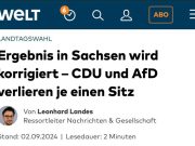 В Германии изменили результаты выборов В Германии изменили результаты выборов