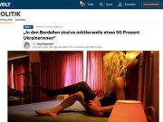 Сейчас 50% проституток в борделях Берлина — украинки, утверждает Die Welt Сейчас 50% проституток в борделях Берлина — украинки, утверждает Die Welt