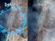 Малибу до и после пожаров при виде из космоса Малибу до и после пожаров при виде из космоса