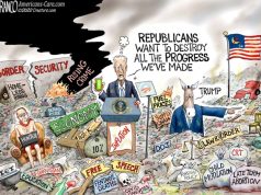 Пророчество карикатуристов сбылось — Байден разрушил все, к чему приложил свою руку Пророчество карикатуристов сбылось — Байден разрушил все, к чему приложил свою руку