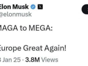 «Сделаем Европу снова великой!»: Маск опубликовал в Х лозунг АдГ