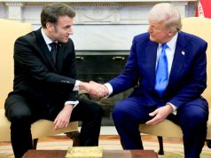 Еще с пресс-конференции Трампа и Макрона Еще с пресс-конференции Трампа и Макрона