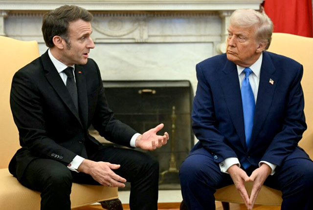 В ходе встречи с Макроном Трамп очень уверенно заявил, что президент России Путин не имеет ничего против европейских миротворцев на Украине В ходе встречи с Макроном Трамп очень уверенно заявил, что президент России Путин не имеет ничего против европейских миротворцев на Украине