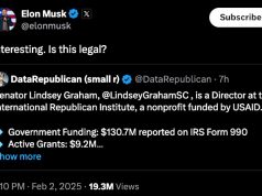 Маск и DOGE нацелились на известного сенатора Грэма* Маск и DOGE нацелились на известного сенатора Грэма