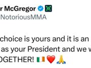 Экс-чемпион мира по смешанным единоборствам Конор Макгрегор идет на выборы президента Ирландии Экс-чемпион мира по смешанным единоборствам Конор Макгрегор идет на выборы президента Ирландии