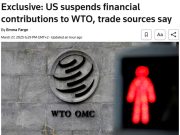 США приостанавливают выплату взносов во Всемирную торговую организацию за 2024 и 2025 годы США приостанавливают выплату взносов во Всемирную торговую организацию за 2024 и 2025 годы